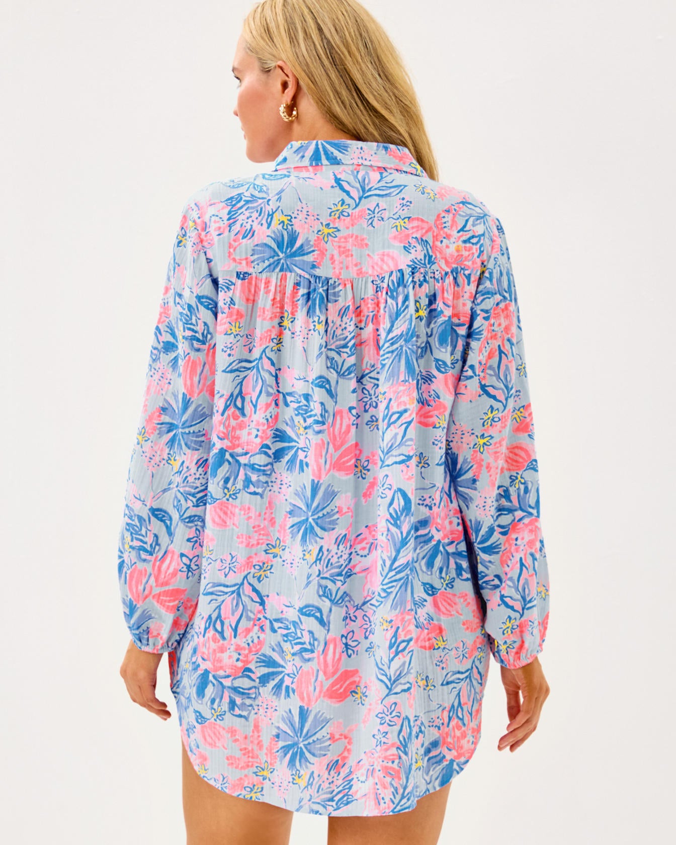 Kique Long Sleeve Cover-Up