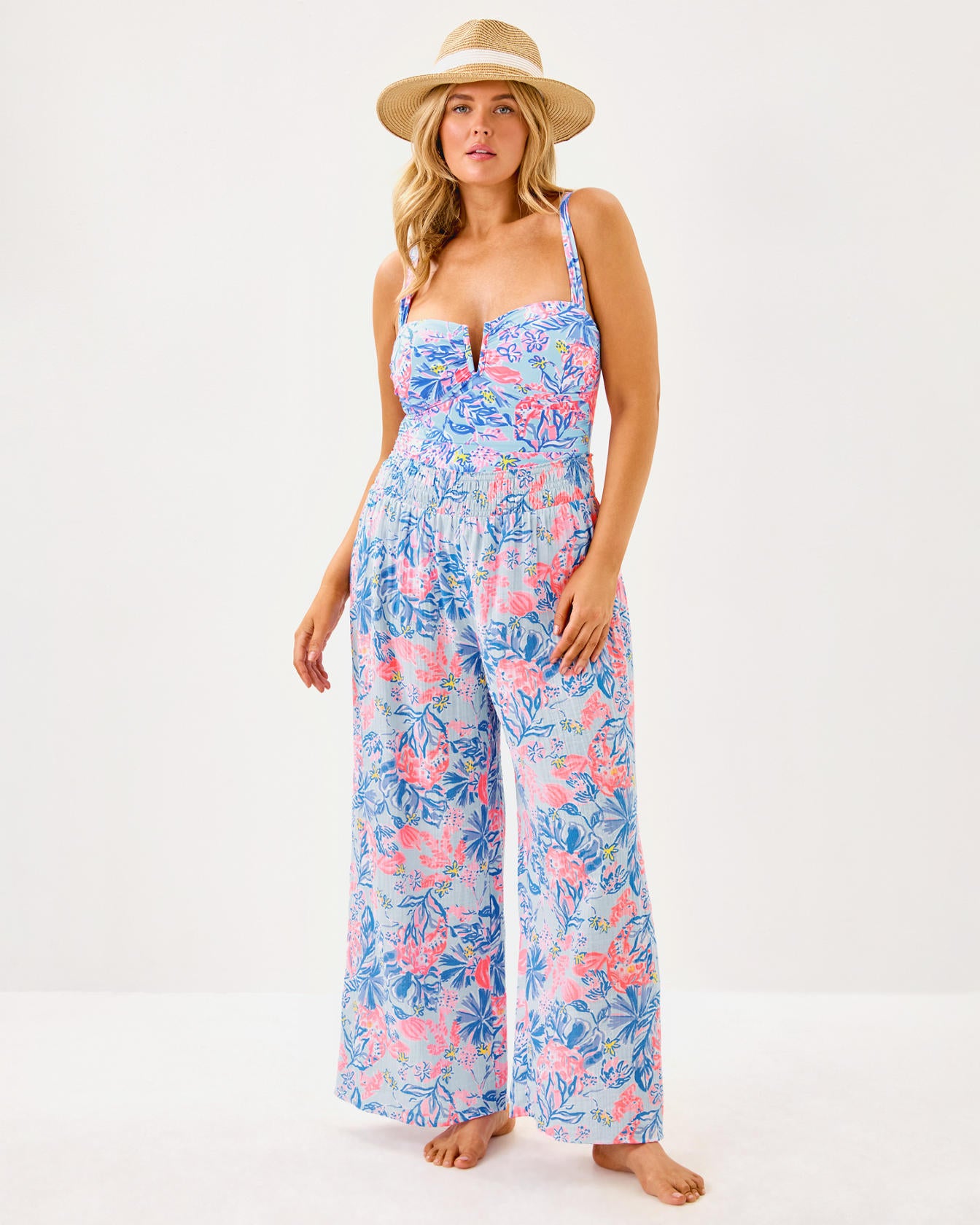 30" Enzo Cotton Cover-Up Pant