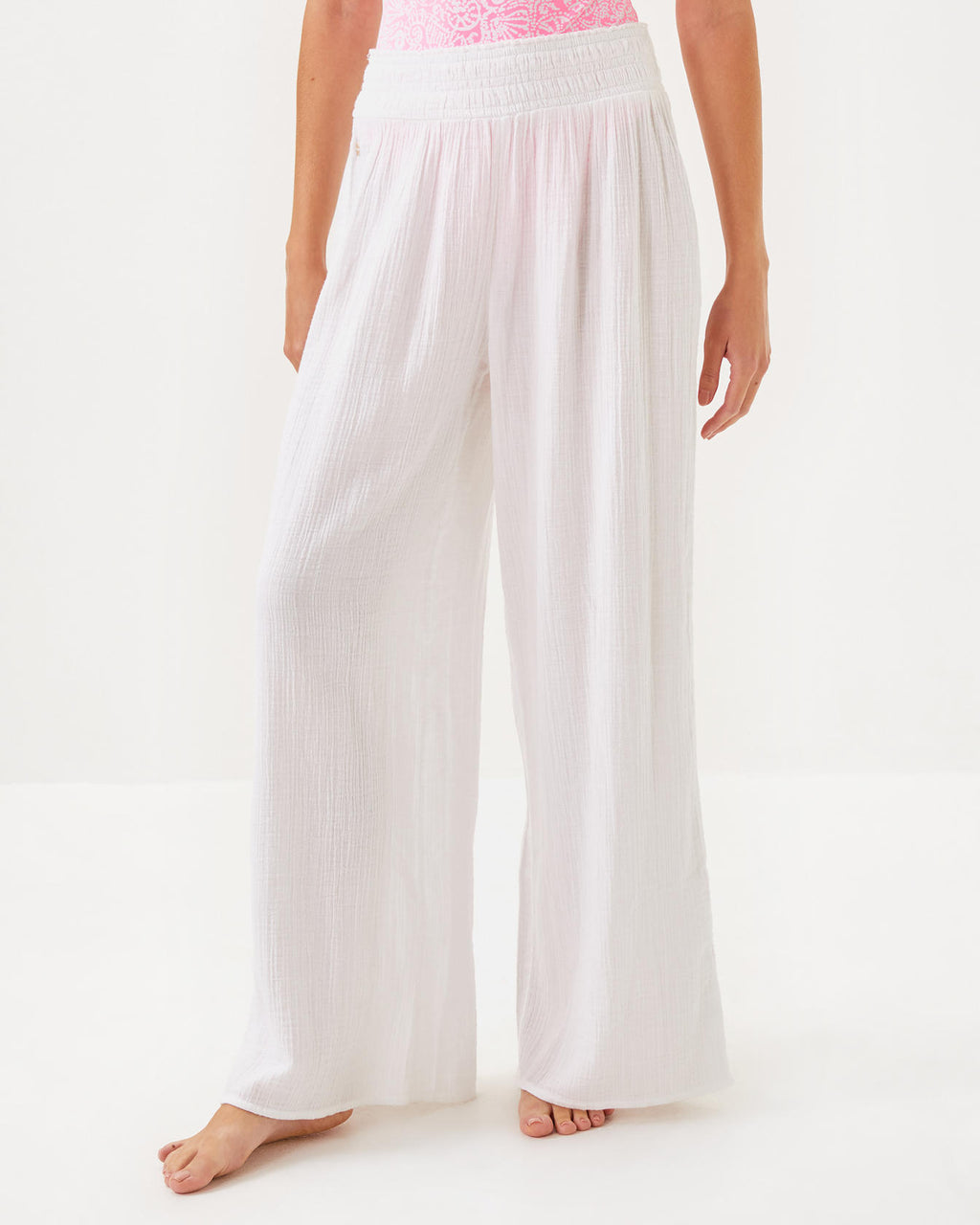 30" Enzo Cotton Cover-Up Pant