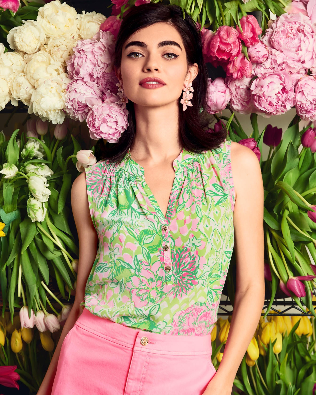 Sleeveless Elsa Silk Top