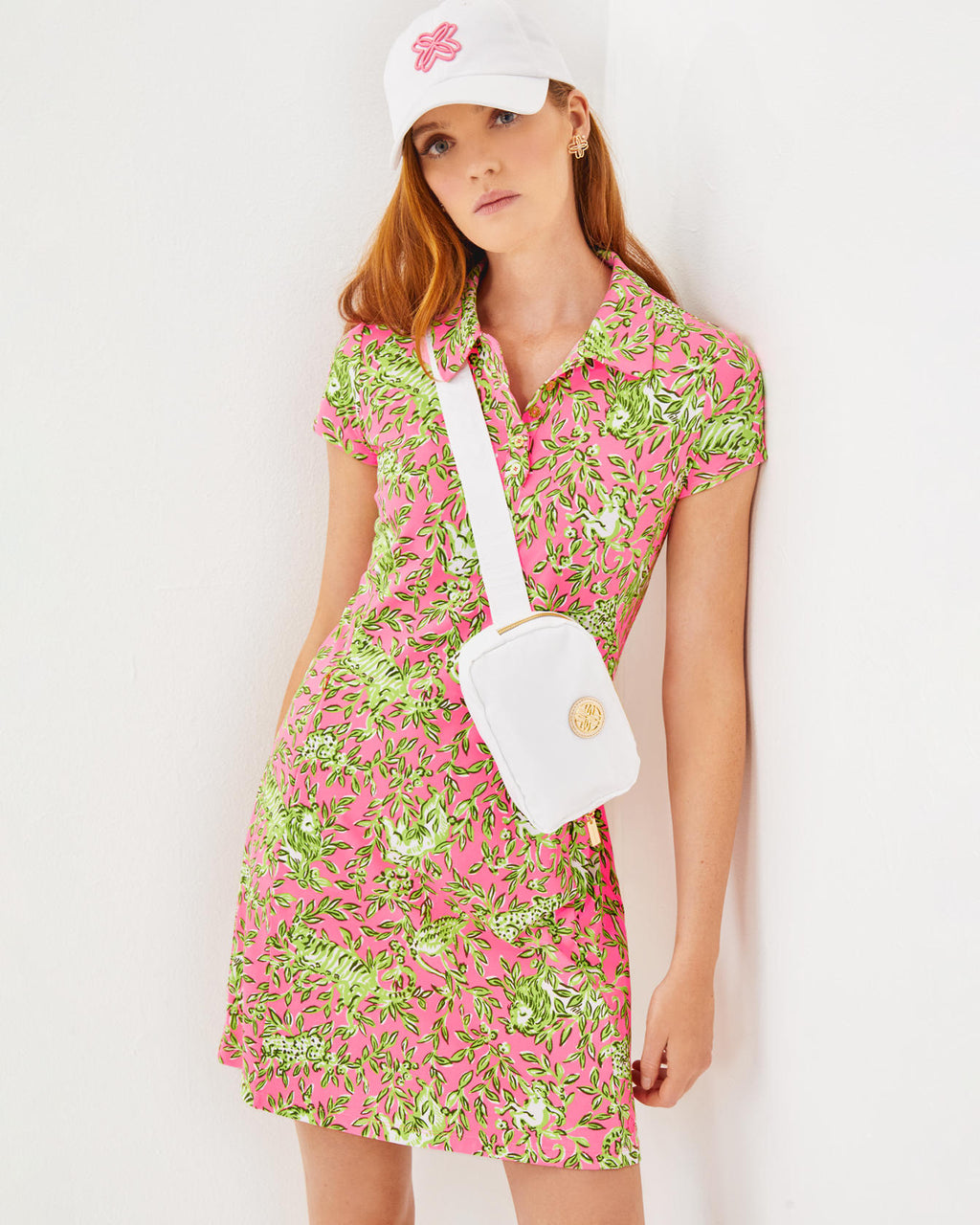 UPF 50+ Luxletic Frida Scallop Polo Dress
