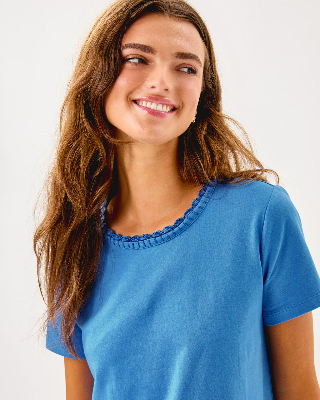 Clairmont Crochet Trimmed Knit Top