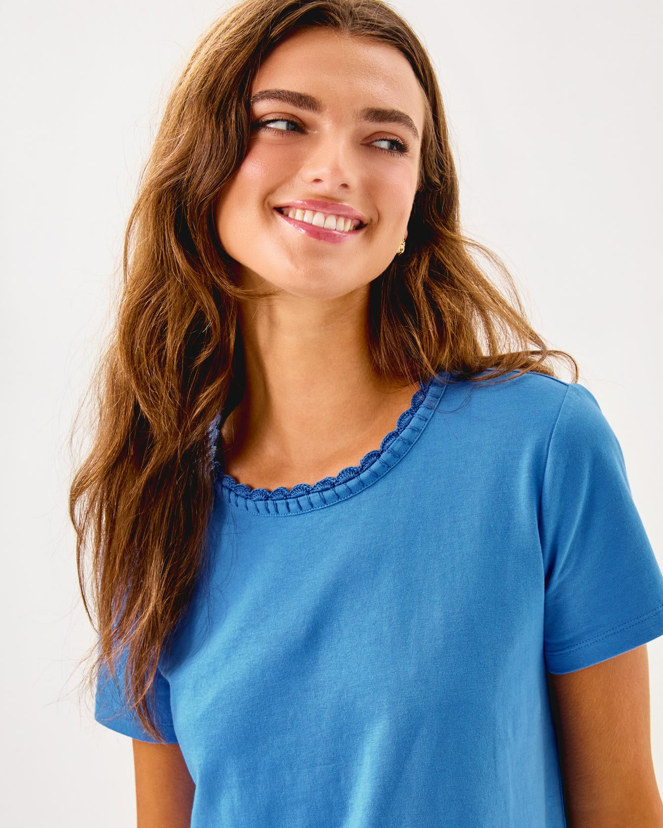 Clairmont Crochet Trimmed Knit Top