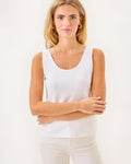Gabbie Crochet Trimmed Knit Tank Top