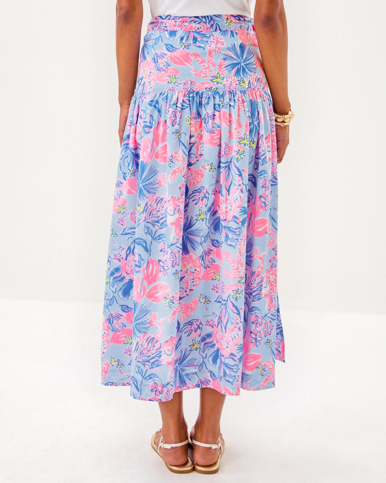 Corina Cotton Midi Skirt