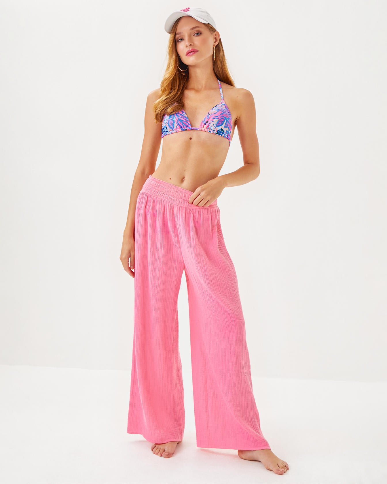 30" Enzo Cotton Cover-Up Pant