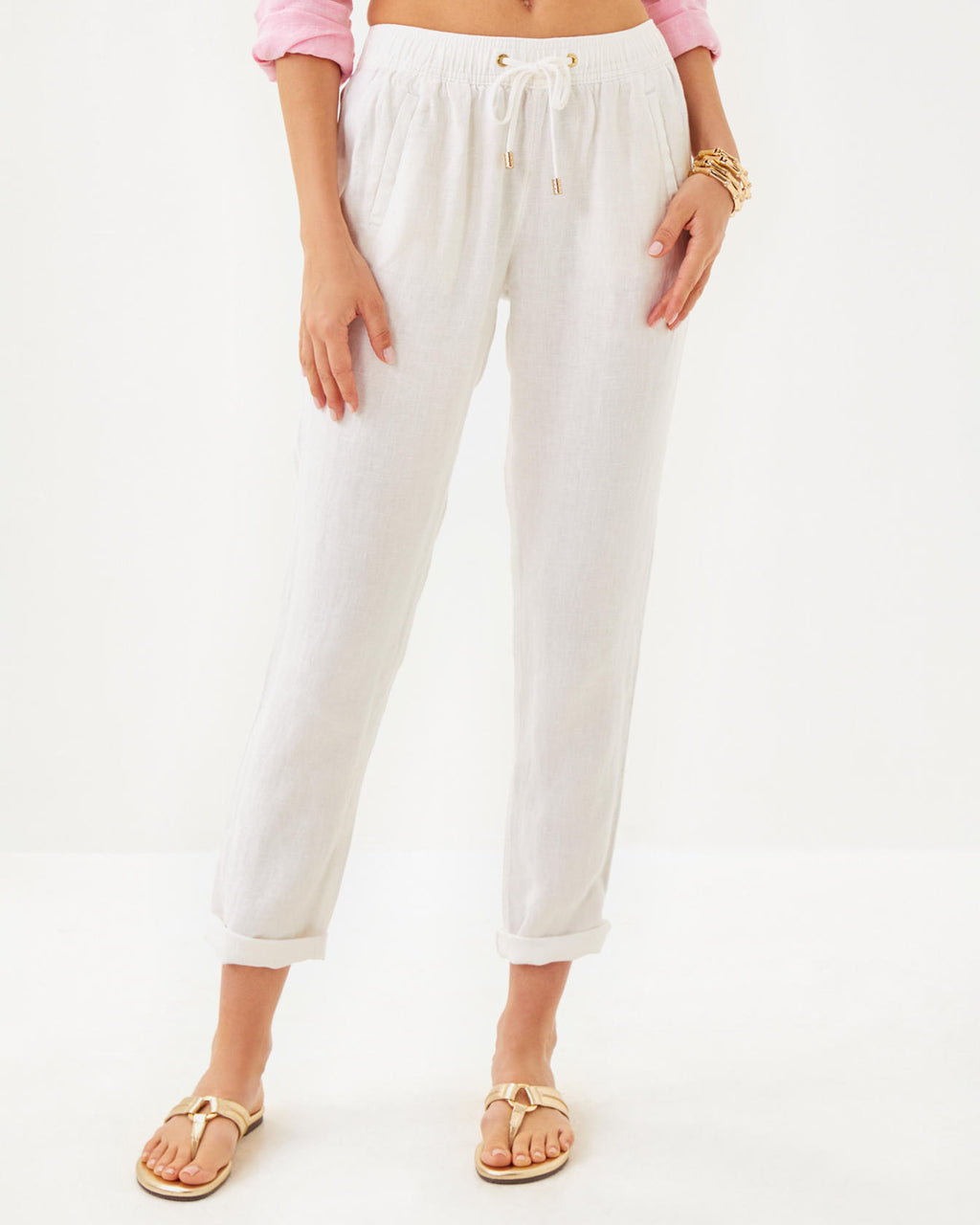 31" Taron Mid Rise Linen Pant