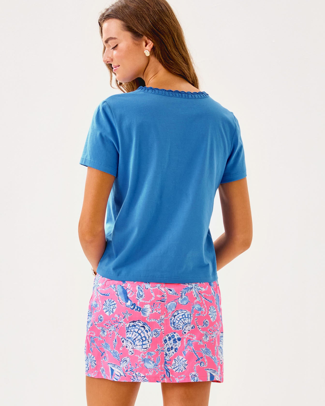 Clairmont Crochet Trimmed Knit Top