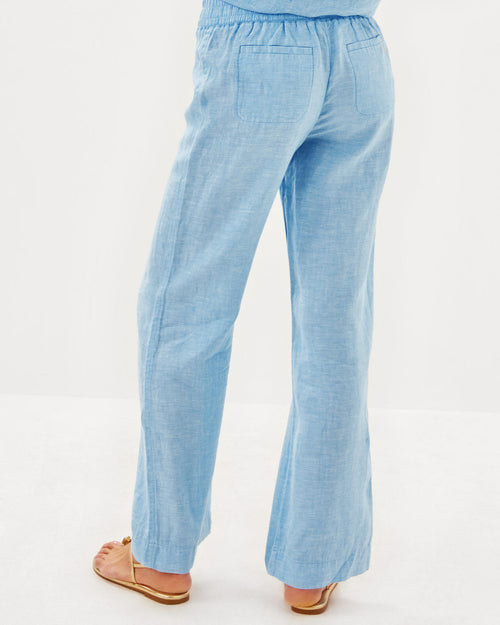 31" Deri Linen Palazzo Pant