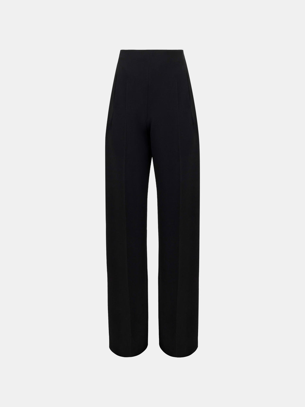 Bonded Crepe Clean Waistband Trouser