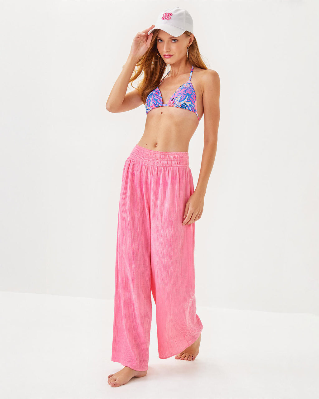 30" Enzo Cotton Cover-Up Pant
