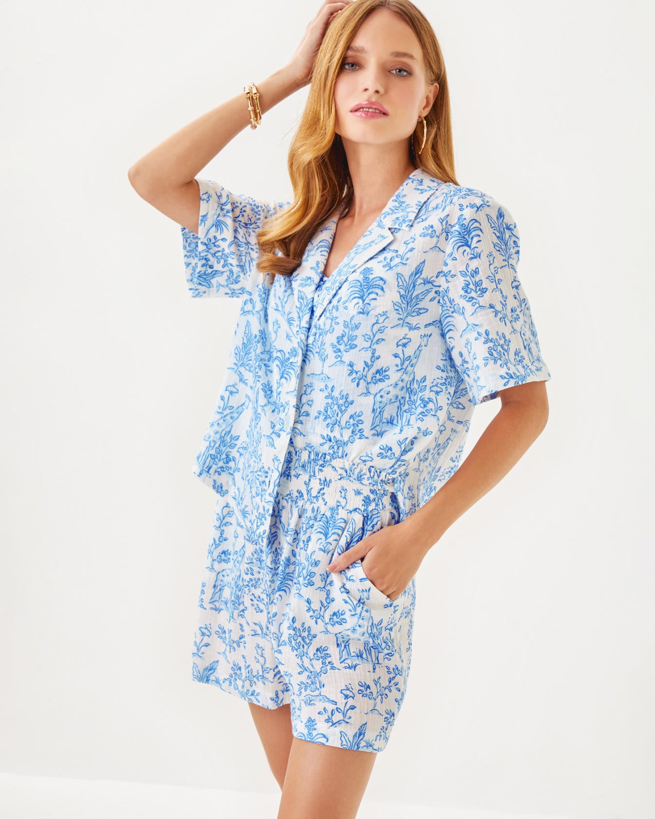 3" Portor Cover-Up Shorts