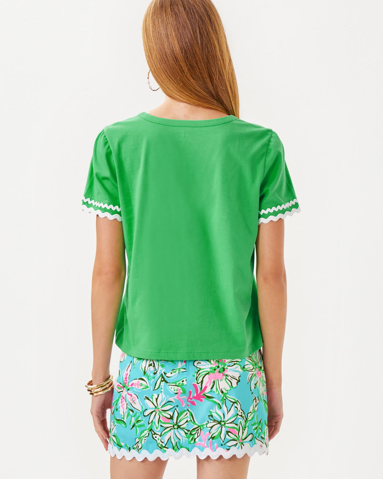 Clairmont Ric Rac Trimmed Knit Top