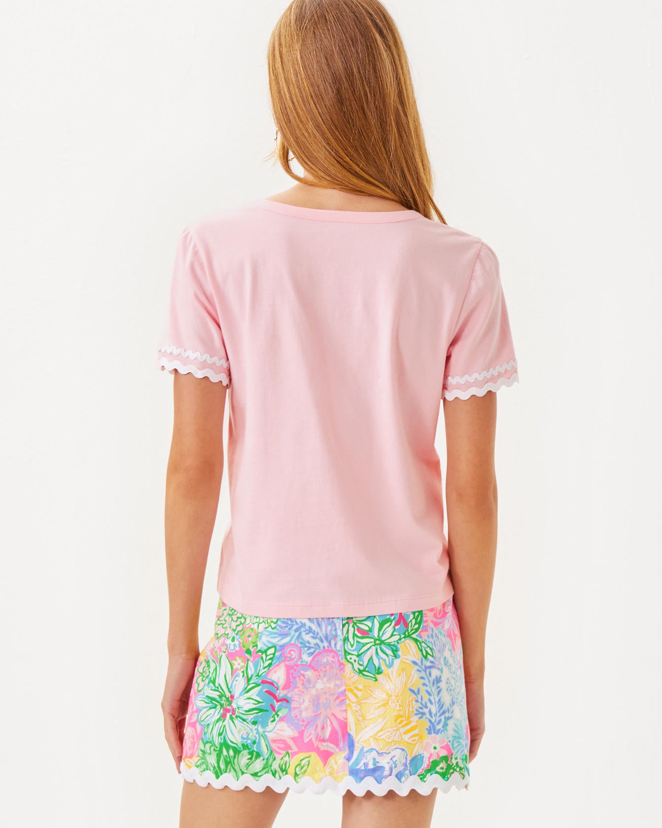 Clairmont Ric Rac Trimmed Knit Top