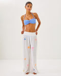 29" Enzo Embroidered Pant Cover-Up
