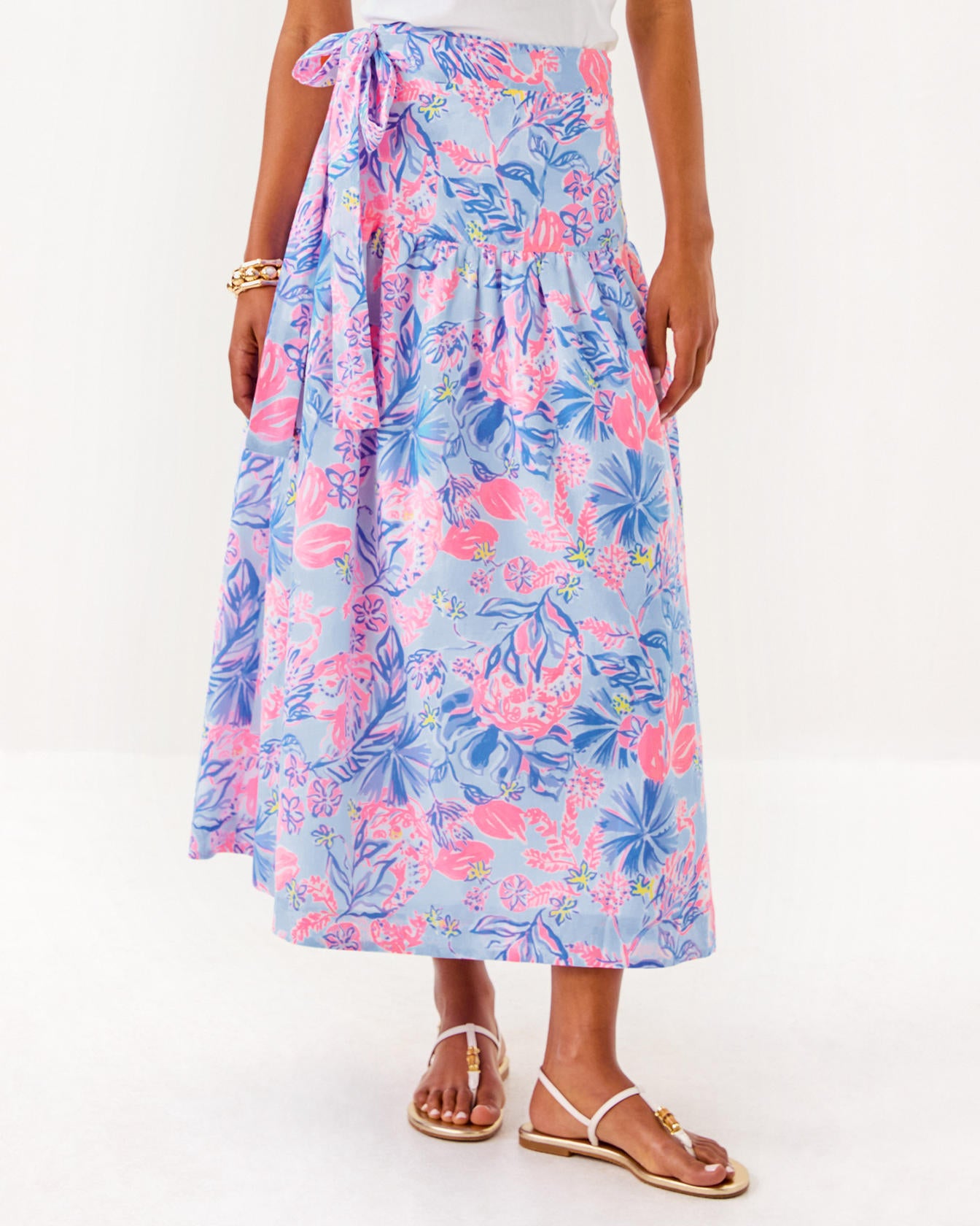 Corina Cotton Midi Skirt